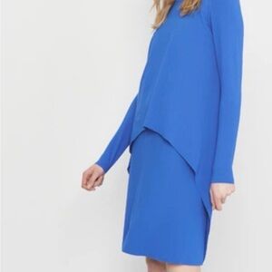 COS Elegant Blue Women's asymmetric Tunic Dress, size S